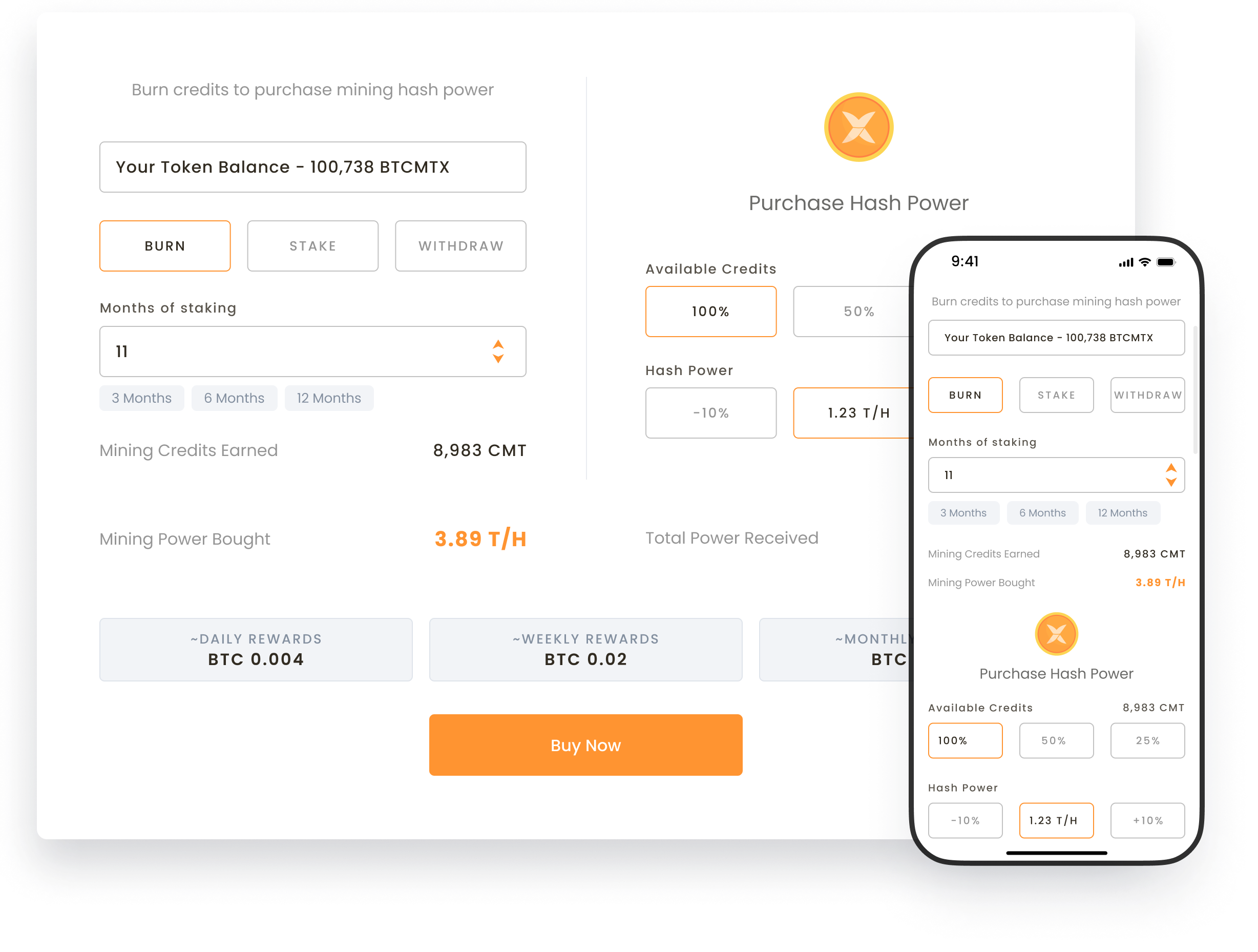 Stake-to-Mine Dashboard